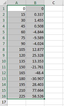 Копирование значений из Excel