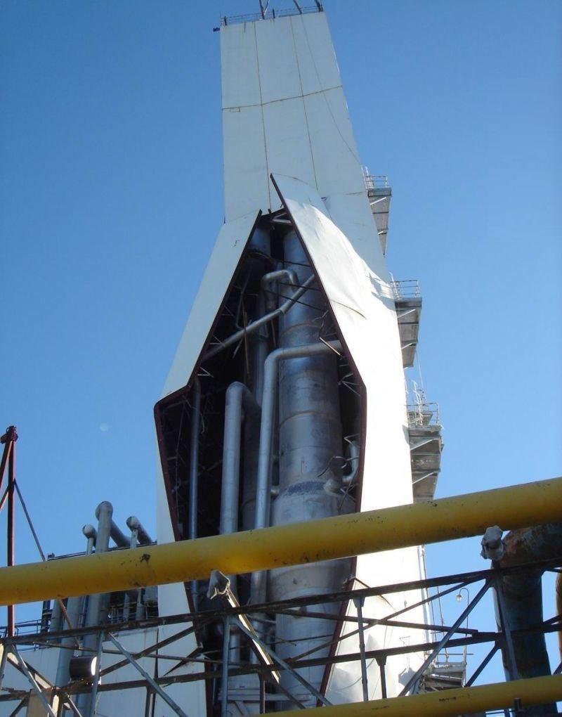 Разрушение холодного блока с локализованными последствиями