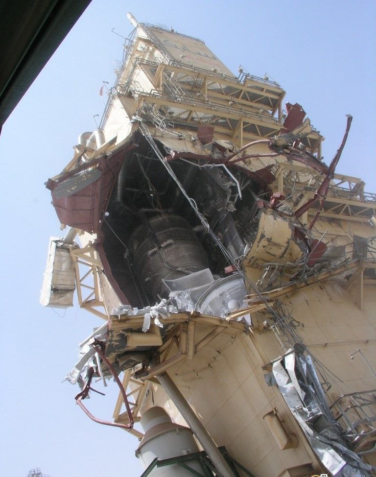 Разрушение холодного блока с локализованными последствиями