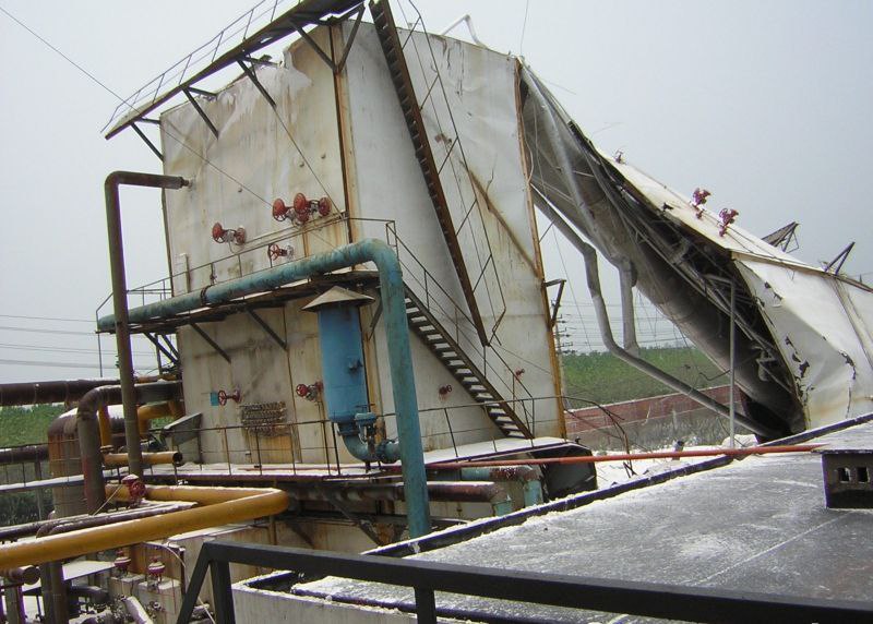 Разрушение холодного блока с локализованными последствиями