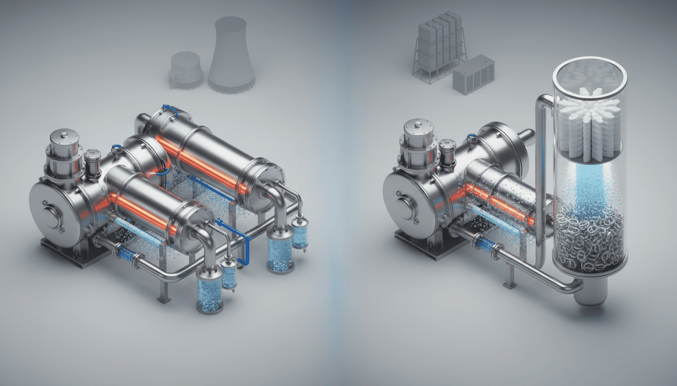 Концевое охлаждение воздуха в воздушно-водяном скруббере в современных криогенных ВРУ