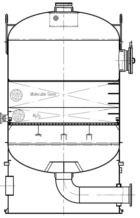 Рисунок 20 &ndash; Адсорберы 112A01A/B (Компонент 17)