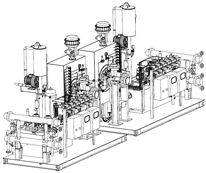 Рисунок 29 &ndash; Турбодетандеры 103T01A/B (Компонент 35)